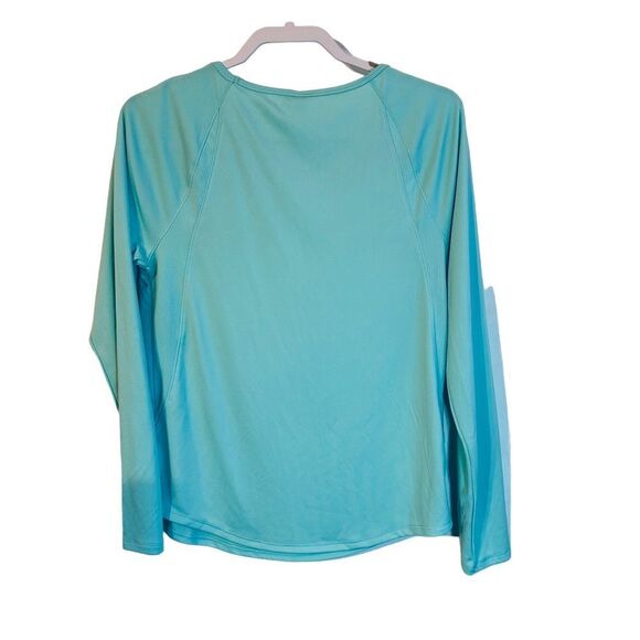 Under Armour HeatGear Lightweight Compression Blue Long Sleeve Top Sz M - Picture 3 of 6